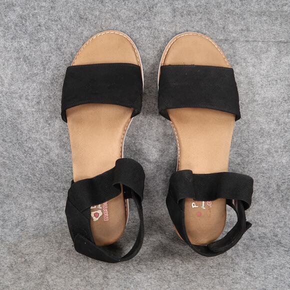 Skechers Bobs Shoes Womens 10 Sandal Casual Comfort Memory Foam Adjustable Strap - Picture 7 of 11